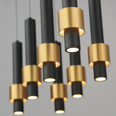 ET2 Reveal 8-Light LED Pendant Black/Gold