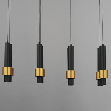 ET2 Reveal 8-Light LED Pendant Black/Gold