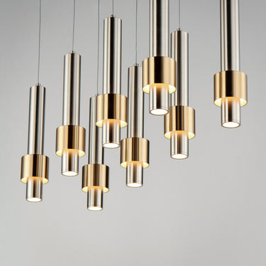 ET2 Reveal 8-Light LED Pendant Satin Nickel/Satin Brass