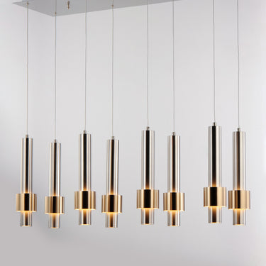 ET2 Reveal 8-Light LED Pendant Satin Nickel/Satin Brass