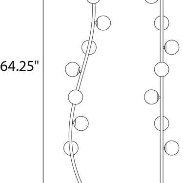 ET2 Rover LED Floor Lamp Metallic Gold