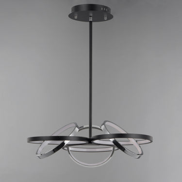 ET2 Gyro II 3-Light LED Pendant Black/Polished Chrome