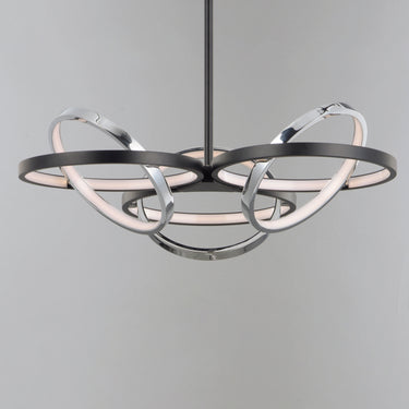 ET2 Gyro II 3-Light LED Pendant Black/Polished Chrome