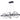 ET2 Gyro II 3-Light LED Linear Pendant Black/Polished Chrome