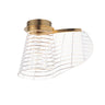 ET2 Tartan LED Flush Mount Brushed Champagne