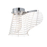 ET2 Tartan LED Flush Mount Polished Chrome