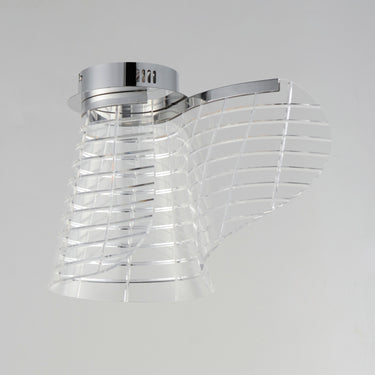 ET2 Tartan LED Flush Mount Polished Chrome