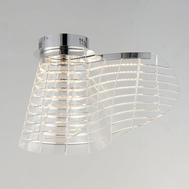 ET2 Tartan LED Flush Mount Polished Chrome