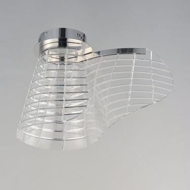 ET2 Tartan LED Flush Mount Polished Chrome