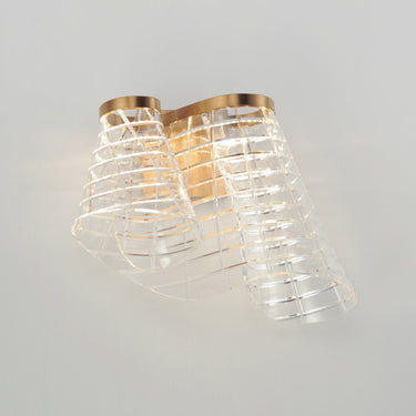 ET2 Tartan LED Wall Sconce Brushed Champagne