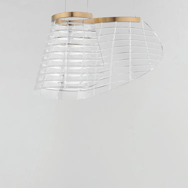 ET2 Tartan LED Pendant Brushed Champagne