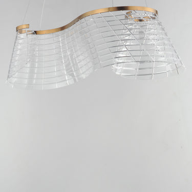 ET2 Tartan Linear LED Pendant Brushed Champagne