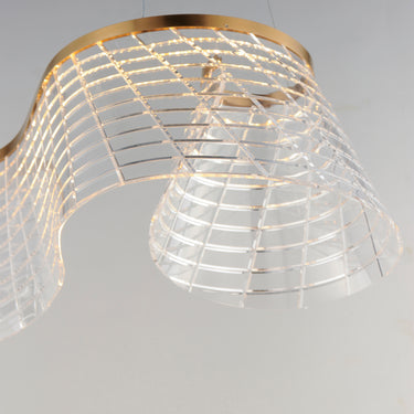 ET2 Tartan Linear LED Pendant Brushed Champagne