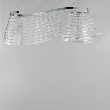 ET2 Tartan Linear LED Pendant Polished Chrome