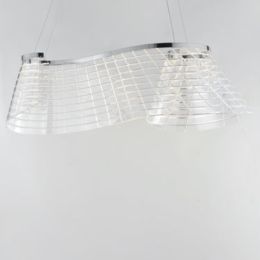 ET2 Tartan Linear LED Pendant Polished Chrome