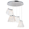ET2 Tartan 3-Light LED Pendant Polished Chrome