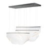 ET2 Rinkle 3-Light Linear LED Pendant Brushed Gunmetal