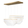 ET2 Rinkle 3-Light Linear LED Pendant French Gold