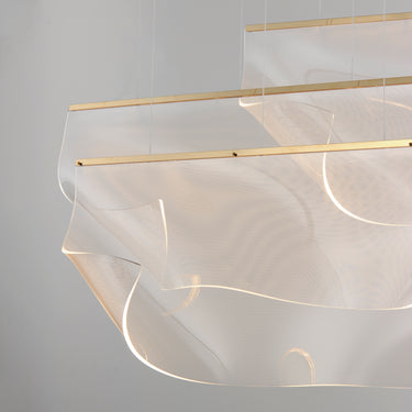 ET2 Rinkle 3-Light Linear LED Pendant French Gold