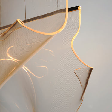 ET2 Rinkle 3-Light Linear LED Pendant Polished Chrome