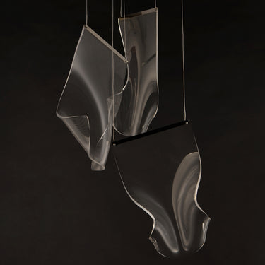 ET2 Rinkle 3-Light LED Multi Pendant Polished Chrome
