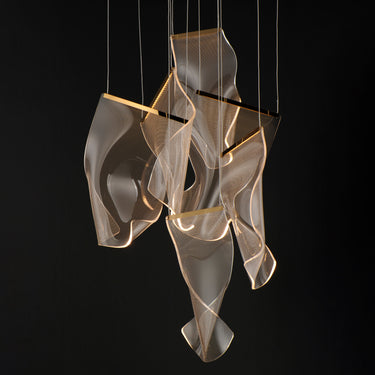 ET2 Rinkle 6-Light LED Multi Pendant French Gold