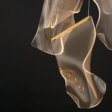 ET2 Rinkle 28" 14-Light LED Pendant French Gold