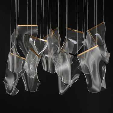 ET2 Rinkle 13-Light Rectalinear LED Pendant French Gold