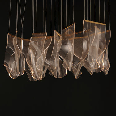 ET2 Rinkle 13-Light Rectalinear LED Pendant French Gold