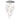 ET2 Rinkle multi-light acrylic pendant, 24-Light Polished Chrome, front view