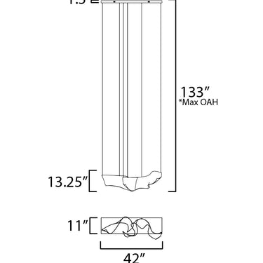 ET2 Rinkle Modular 2-Light LED Pendant Polished Chrome