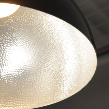 ET2 Hemisphere 9" LED Pendant Gloss Black/Aluminum
