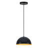 ET2 Hemisphere 14" LED Pendant Gloss Black/Gold