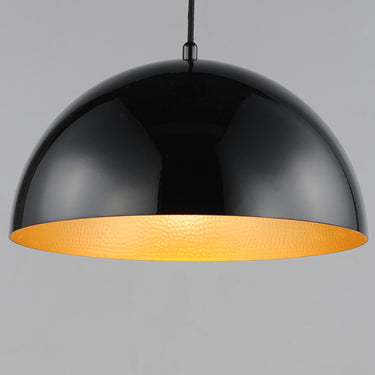 ET2 Hemisphere 14" LED Pendant Gloss Black/Gold