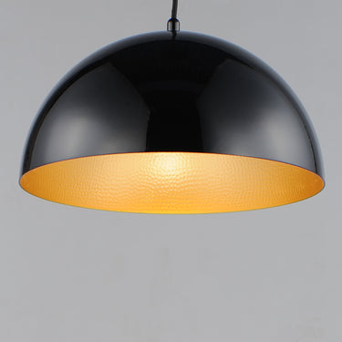 ET2 Hemisphere 14" LED Pendant Gloss Black/Gold