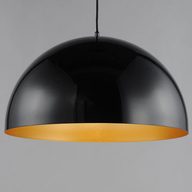 ET2 Hemisphere 24" LED Pendant Gloss Black/Gold