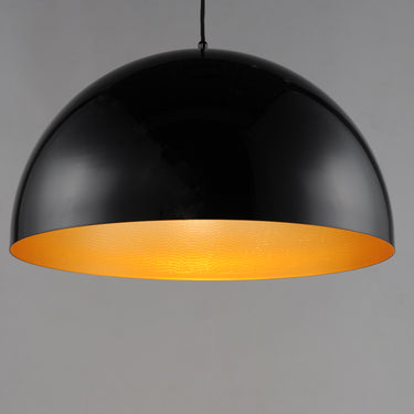 ET2 Hemisphere 24" LED Pendant Gloss Black/Gold
