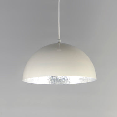 ET2 Hemisphere 24" LED Pendant Gloss White/Aluminum