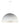 ET2 Hemisphere dome pendant, 31 in Gloss White with Aluminum interior
