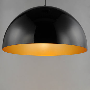 ET2 Hemisphere 31" LED Pendant Gloss Black/Gold