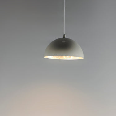ET2 Hemisphere 31" LED Pendant Gloss White/Aluminum
