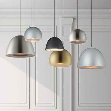ET2 Fungo 16" LED Pendant Black/Satin Brass