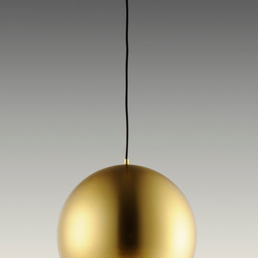ET2 Palla 16" LED Pendant Satin Brass/Coffee