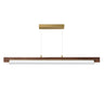ET2 Joist 45" LED Horizontal Pendant Whit Alabaster/Natural Aged Brass