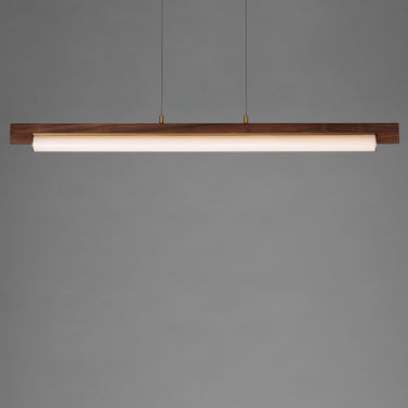 ET2 Joist 45" LED Horizontal Pendant Whit Alabaster/Natural Aged Brass