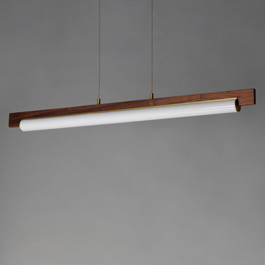 ET2 Joist 45" LED Horizontal Pendant Whit Alabaster/Natural Aged Brass