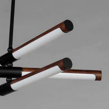 ET2 Rollo 6-Light LED Pendant Antique Pecan/Black