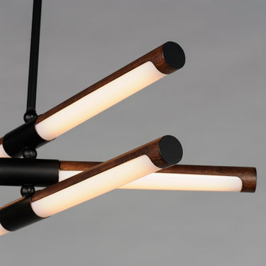 ET2 Rollo 6-Light LED Pendant Antique Pecan/Black