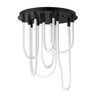 ET2 Soleil 7-Light LED RD Flush Mount Black