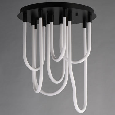 ET2 Soleil 7-Light LED RD Flush Mount Black